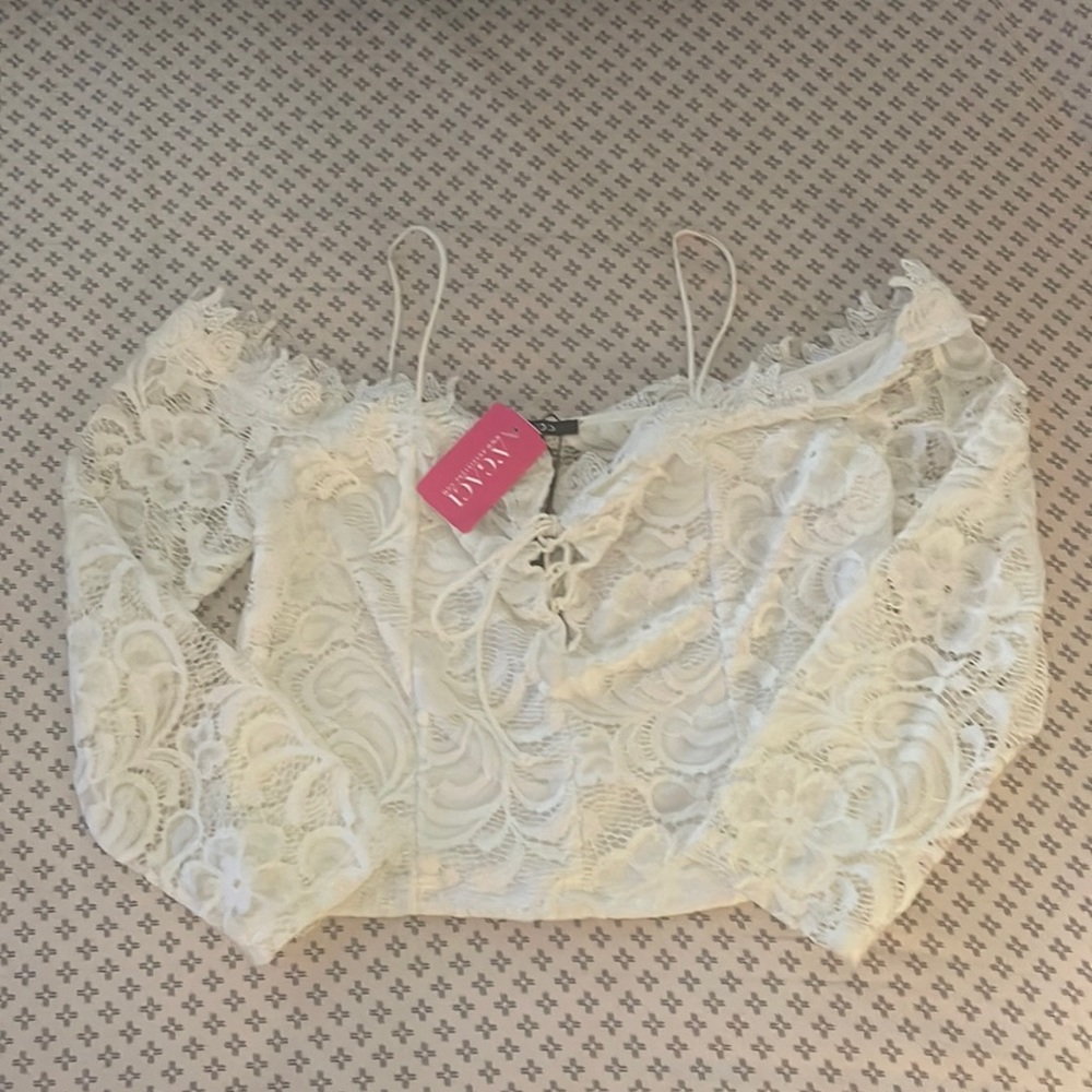 White crop top